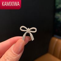 KAMIXIWA简约蝴蝶结气质防走光扣小号胸针女别针固定衣服毛衣西装扣针配饰