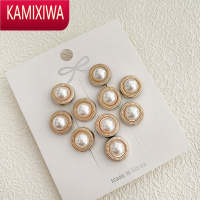 KAMIXIWA防走光胸针扣隐形v领口扣针女士固定衣服简约免缝纽扣子暗扣袖扣