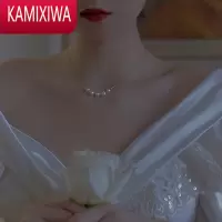 KAMIXIWA回馈款!2021新款女有核淡水珍珠项链锁骨链百搭复古小众妈妈款