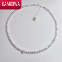 KAMIXIWA钟楚曦淡水珍珠项链单颗颈链choker锁骨链金小众复古