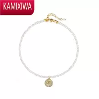 KAMIXIWA我们的婚姻白百何恶魔之眼珍珠项链女夏潮牌锁骨链