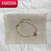 KAMIXIWA定制 巴洛克珍珠复古气质14k包金小众设计手链女