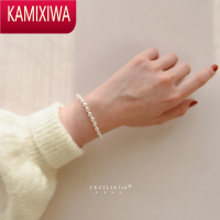 KAMIXIWA回馈价!不掉色高品质光泽珍珠巴洛克14K包金手链小众高级感