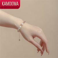 KAMIXIWA十里间 粉调密语/草莓晶淡水珍珠手链仙气小清新多层轻奢古风手串