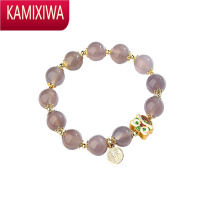 KAMIXIWA纳福醒狮玛瑙手链女小众设计感吉祥手饰品送闺蜜女友