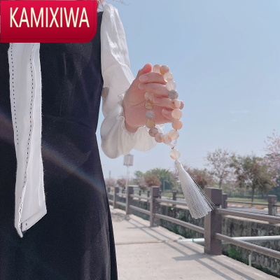 KAMIXIWA设计佘太翠手持流苏手链女生绕指柔文玩手串礼物