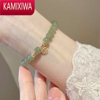 KAMIXIWA和田玉手链福牌14珍珠玉石幸运手串高考礼物送学生礼物