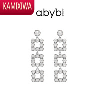 KAMIXIWAabyb charming气质耳环女更好的我气质长款耳坠高级轻奢水钻耳饰
