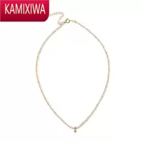 KAMIXIWA粒珍珠项链女2022年新款高级设计感轻奢小众叠戴颈链锁骨链