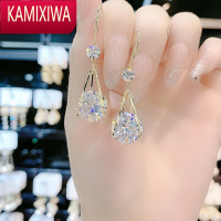 KAMIXIWA韩国轻奢皓石耳环2022年新款潮气质百搭网红女耳坠超闪高级感耳饰