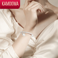 KAMIXIWAs9999足银手镯女年轻款ins国风银饰闭口轻奢银镯子情人节女友礼物