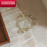 KAMIXIWA绿幽灵水晶手链女ins小众设计高级感串珠手串饰品首饰闺蜜礼物