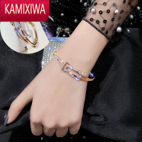 KAMIXIWA超闪镶钻高级感手镯网红女明星手链玫瑰金首饰