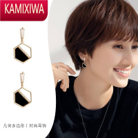 KAMIXIWA2022新款潮耳环小众设计感高级银耳钉2021短发耳饰耳夹女无耳洞
