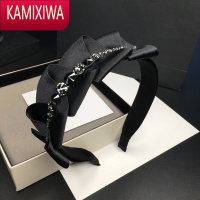 KAMIXIWA镶钻发箍水晶水钻头箍韩国带钻发卡简约大气洋气发窟优雅气质发饰