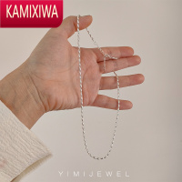 KAMIXIWA韩国简约百搭银叠戴项链米粒法式优雅锁骨链高级感