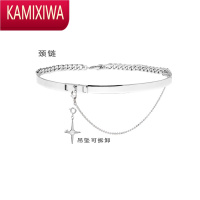 KAMIXIWA1STXULIE可拆卸项链多功能颈链口罩链个性y2k四芒星锁骨链