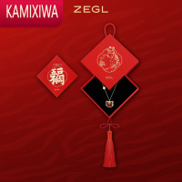 KAMIXIWA设计师虎年本命年生日礼物红色玛瑙项链女轻奢小众老虎配饰品