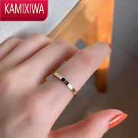 KAMIXIWA三生三世玫瑰金情侣戒指女小众设计2021年新款潮时尚个性不掉色