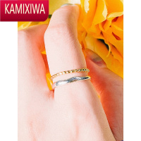KAMIXIWA设计双层戒指女小众设计ins潮网红时尚个性简约食指戒指环