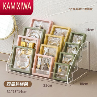 KAMIXIWA首饰展示架防氧化手饰品收纳盒透明pe膜耳环耳钉耳饰项链手镯器