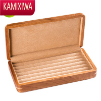 KAMIXIWA非洲花梨木实木戒指耳钉环胸针收纳盒男士袖扣盒首饰盒