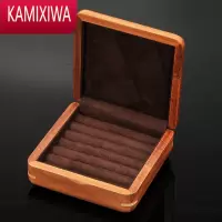 KAMIXIWA花梨木实木戒指盒袖扣耳钉收藏琴弦拨片收纳盒首饰盒手饰品盒