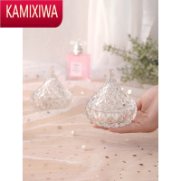 KAMIXIWA耳环收纳盒小精致耳钉耳饰品戒指珠宝盒少女心透明首饰盒INS风