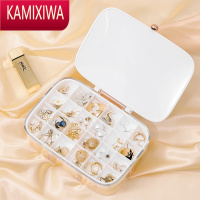 KAMIXIWA网红首饰收纳盒高端精致饰品格盒2021新款耳环耳钉收拾盒子置物架