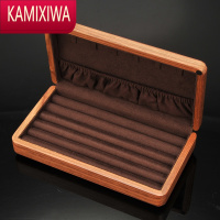 KAMIXIWA花梨实木首饰盒戒指耳钉环胸针男士袖扣收纳盒古筝指甲收纳