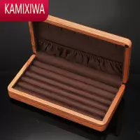 KAMIXIWA花梨实木首饰盒戒指耳钉环胸针男士袖扣收纳盒古筝指甲收纳