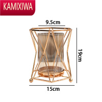 KAMIXIWA创意水培玻璃花瓶假干花插花轻奢摆件客厅餐桌茶几花艺装饰品