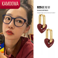 KAMIXIWA白百何爱心耳环2022年新款潮小众设计感高级耳钉饰我们的婚姻