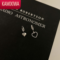 KAMIXIWA爱心耳环女夏小众设计高级感耳钉银2022年新款潮气质防过敏耳饰