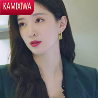 KAMIXIWA女士的法则江疏影许婕耳环小众设计高级气质明星耳饰2022新款