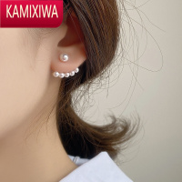 KAMIXIWA王子文珍珠耳钉女夏2022年新款潮银小众耳环高级感气质耳饰