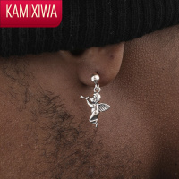 KAMIXIWAGRGR S angel earrings 天使耳钉男女嘻哈INS