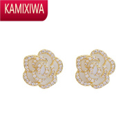 KAMIXIWAlano花悦绽放耳钉花卉造型2022年新款精致小巧耳饰