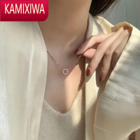 KAMIXIWA韩国圆环项链女轻奢小众设计感高级银百搭通勤锁骨链520礼物
