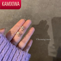 KAMIXIWAClassy key小巧精致双层星星耳钉女耳环小众设计感高级小香风耳饰