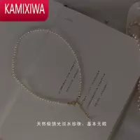 KAMIXIWA珍珠项链choker细锁骨链复古赫本风日系14K包金礼物年会婚礼
