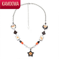 KAMIXIWA王嘉尔恶魔天使之翼幸运笑脸五角星项链男女潮牌刻字