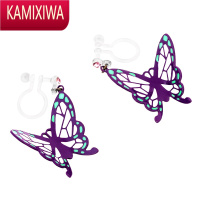 KAMIXIWA耳夹女超仙气蝴蝶耳坠无耳洞耳环清新耳饰阿尔忒弥斯耳钉