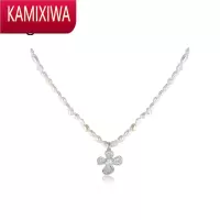 KAMIXIWAColderSugar花朵珍珠项链女冷淡风高级感锁骨链百搭个性颈链