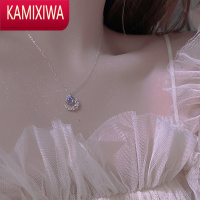 KAMIXIWA「心上月」银星月项链女夏温柔月光石轻奢锁骨链生日礼物送女友