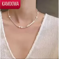 KAMIXIWAs银珍珠项链女轻奢高级感小众设计2022年新款百搭锁骨链颈链