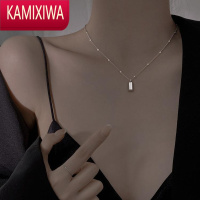 KAMIXIWA小金条项链女银简约设计高级感锁骨项链520送女友情人节礼物