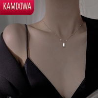 KAMIXIWA小金条银项链女高级设计感小众不掉色锁骨链2022年新款简约精致