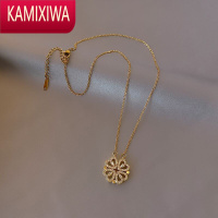 KAMIXIWA爱心四叶草项链女夏季高级设计感小众银轻奢锁骨链520礼物送友