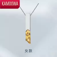 KAMIXIWA情侣款项链一对高级感小众吊坠毛衣链定制轻奢异地恋礼物潮